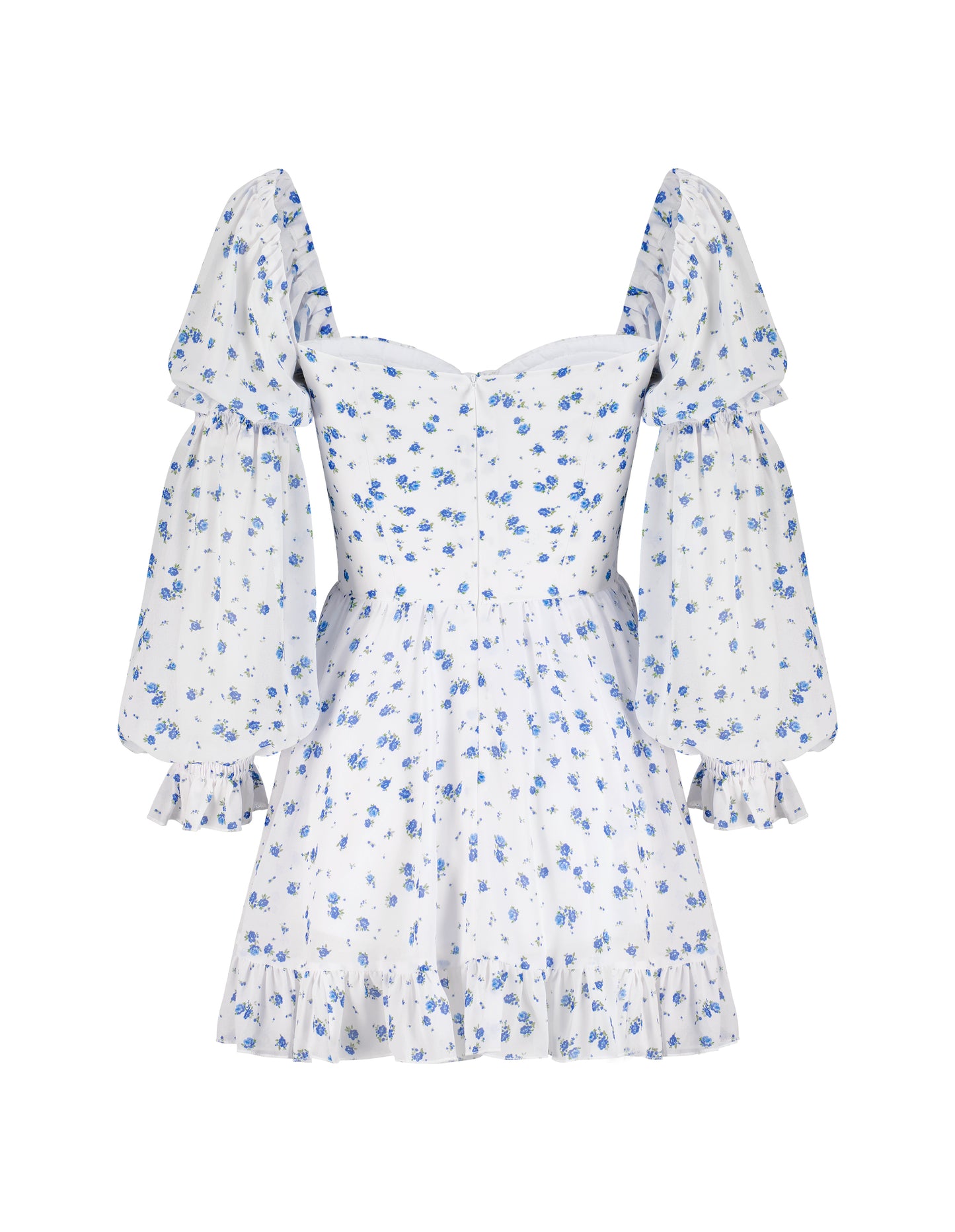 Aurora Dainty Blue Milkmaid Dress