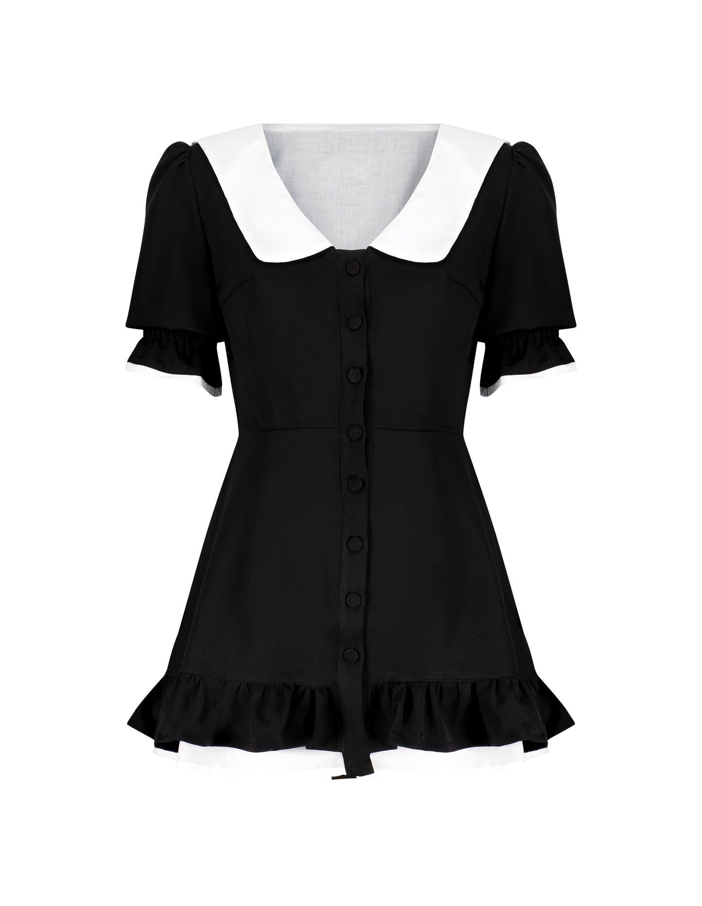 Noir Elegance Short Dress