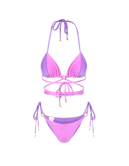 Swimsuit Angello Pink Bubble Top