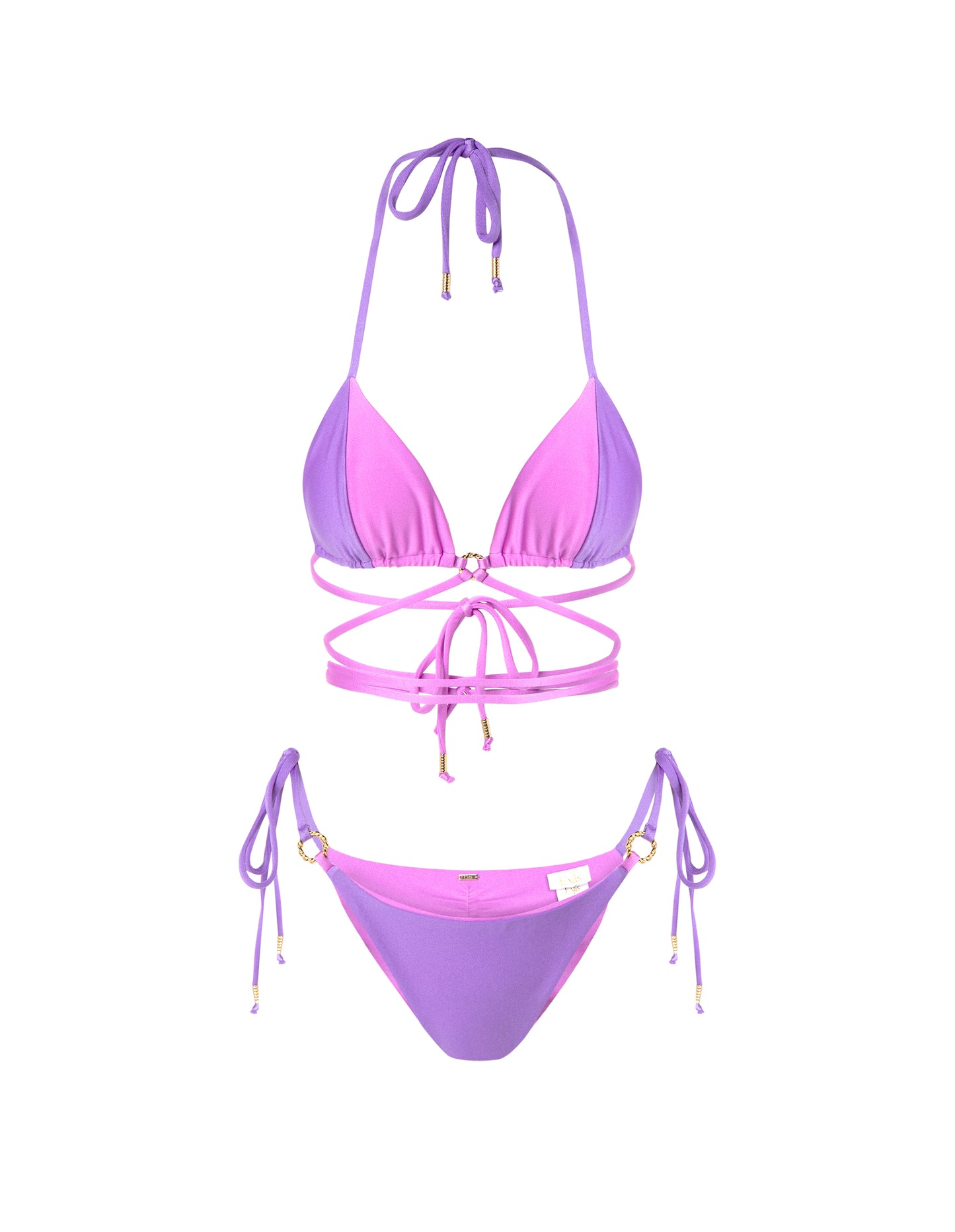 Swimsuit Angello Pink Bubble Bottom